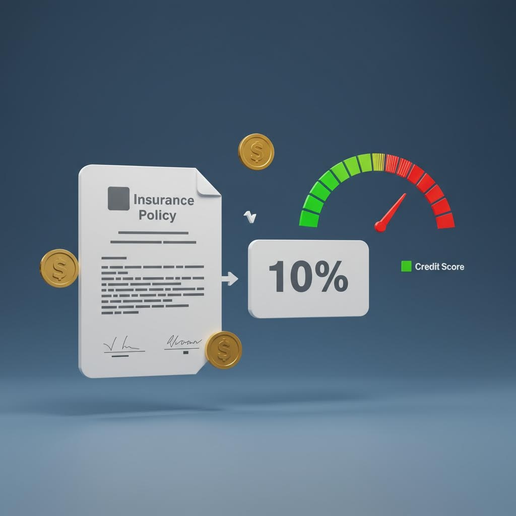 문서에서 화살표가 이어져 10퍼센트 표시로 연결되고 오른쪽의 게이지 바늘이 움직이며 평가 흐름을 시각화한 구성적 모습